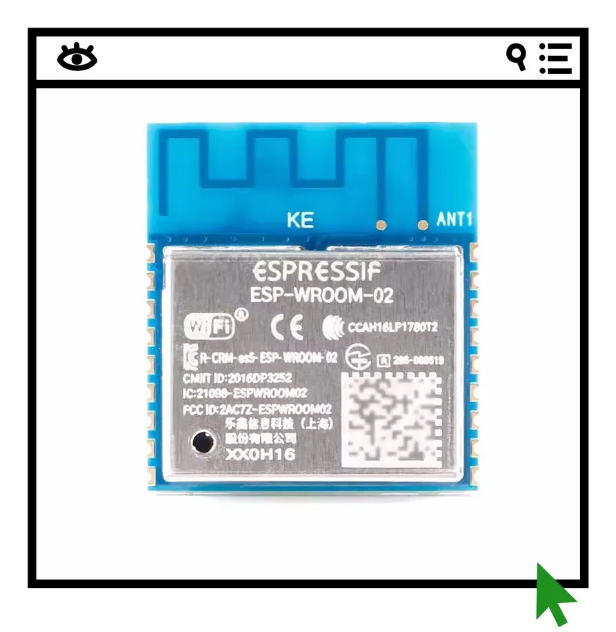 

2 шт. ESP-WROOM-02 WiFi MCU ESP8266EX Беспроводной модуль IoT