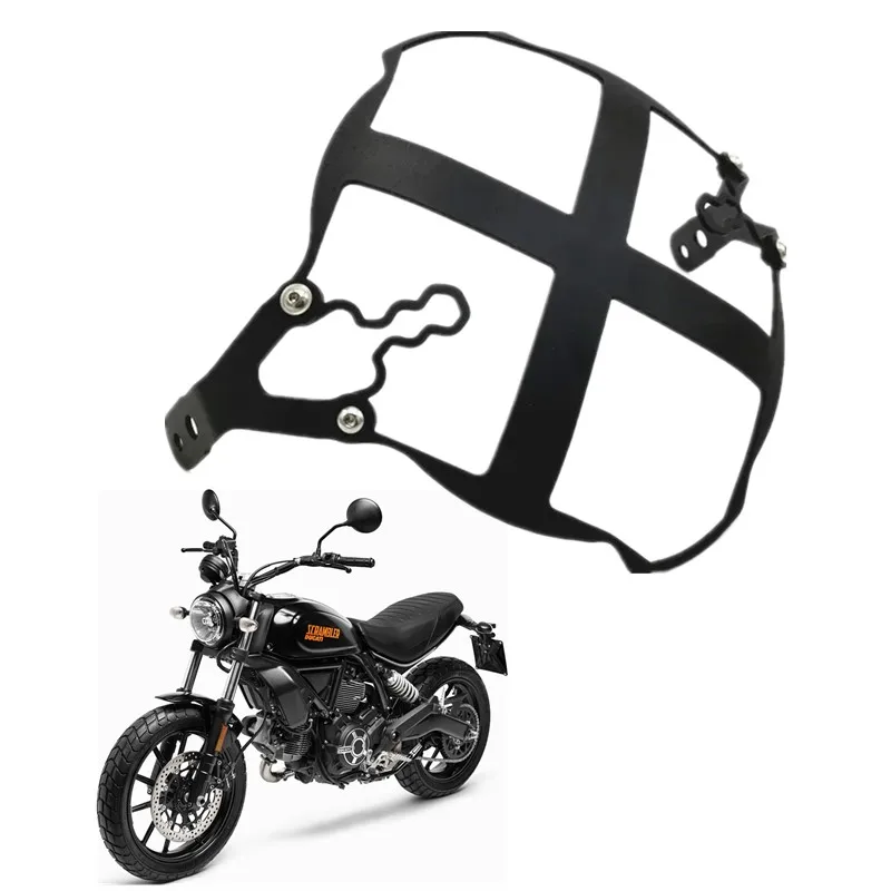 

Для DUCATI Scrambler 400 800 1200 аксессуары для мотоциклов Защитная крышка из нержавеющей стали для фар Scrambler400 Scrambler800