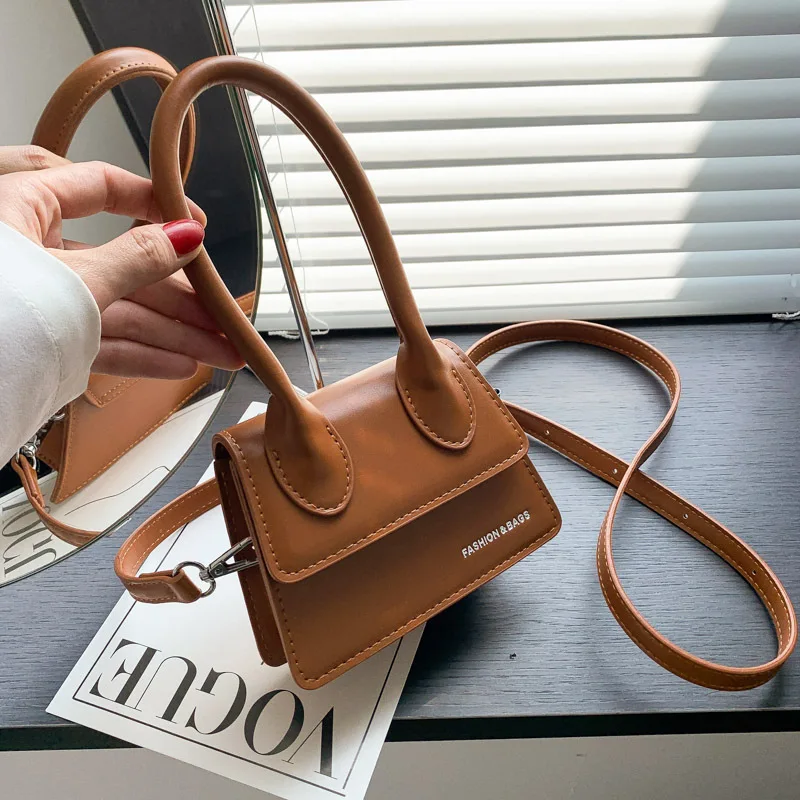 Bolso de mano de moda coreana para mujer, Mini bolso de hombro bonito, bolso cruzado con letras simplificadas, novedad de verano 2023