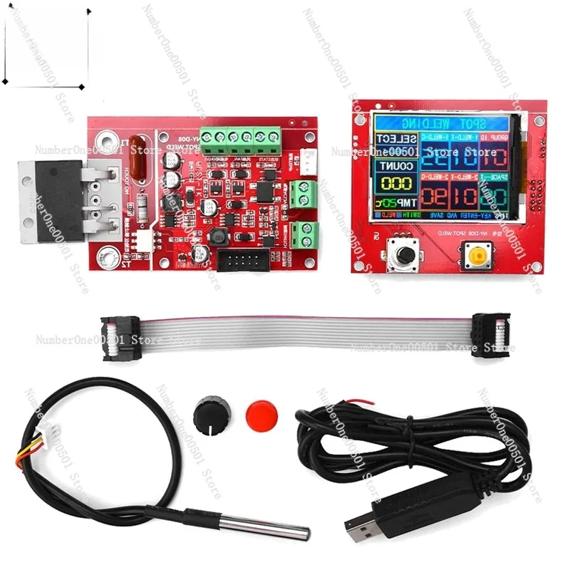 NY-D08 Spot-Welder Controller Pneumatic Color Screen LCD Display Multi-Point Linkage Personalized Setting 100A