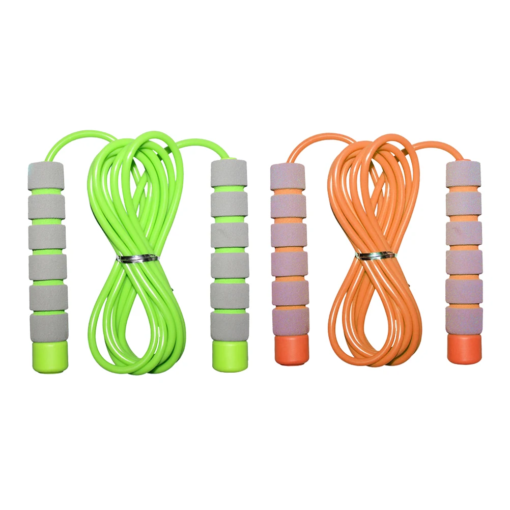 

2pcs Jump Rope PVC Adjustable for Kids Sports Training Cardio Activities Lightweight Health Vitality Skipping