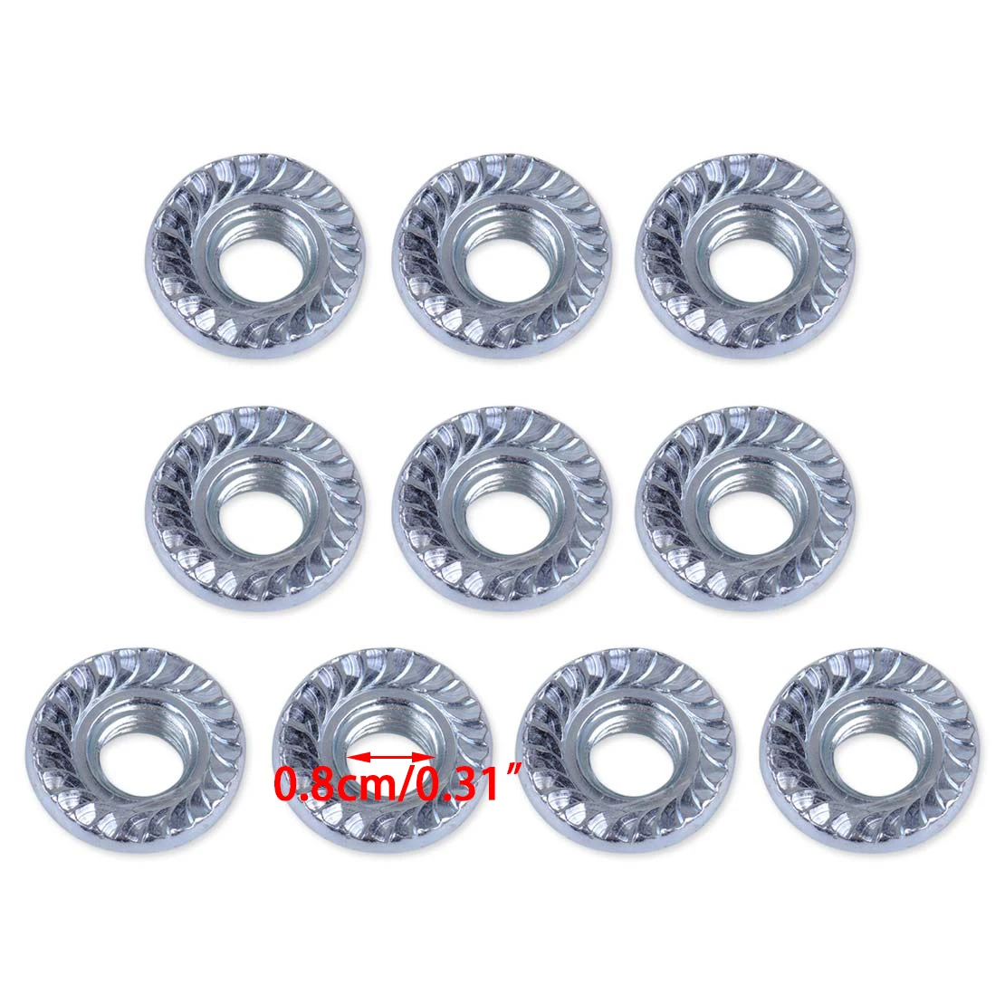 Imagem -02 - Letaosk Novo 10 Peças Porcas Barra de Metal mm Substituição Apto para Husqvarna & Jonsered Motosserra