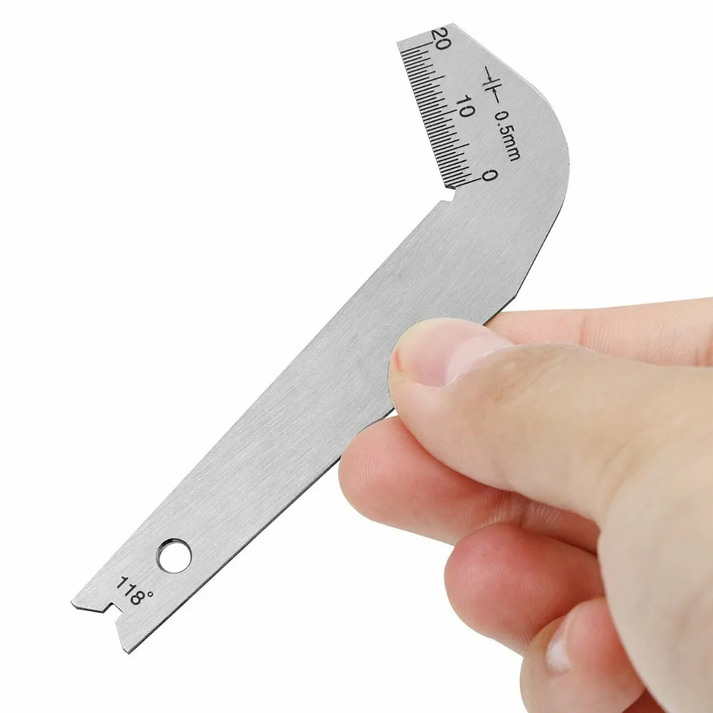 

Угловой датчик для проверки угла, точный алюминиевый сплав, 118 градусов, инструмент для заточки угла для сверла