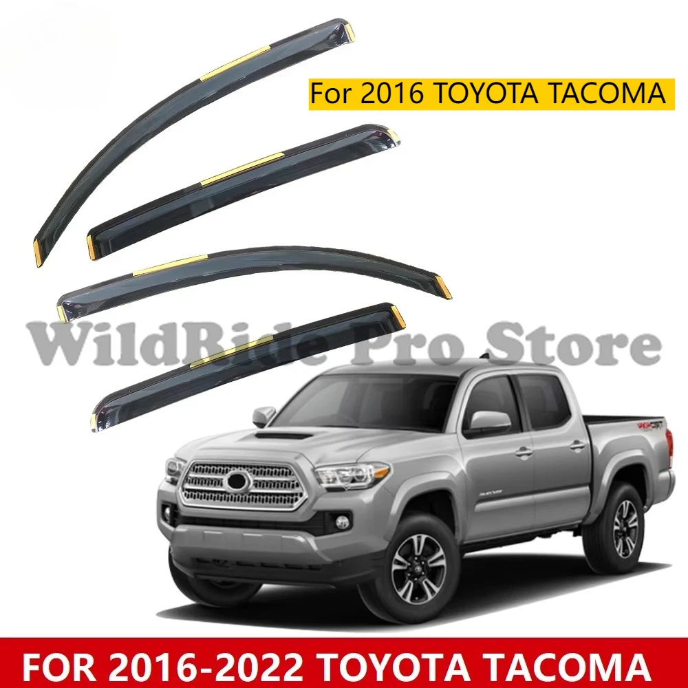 

In Channel Wind Deflector for 2016 TOYOTA TACOMA Car Accessories Window Visors SUN RAIN GUARD SHELTER