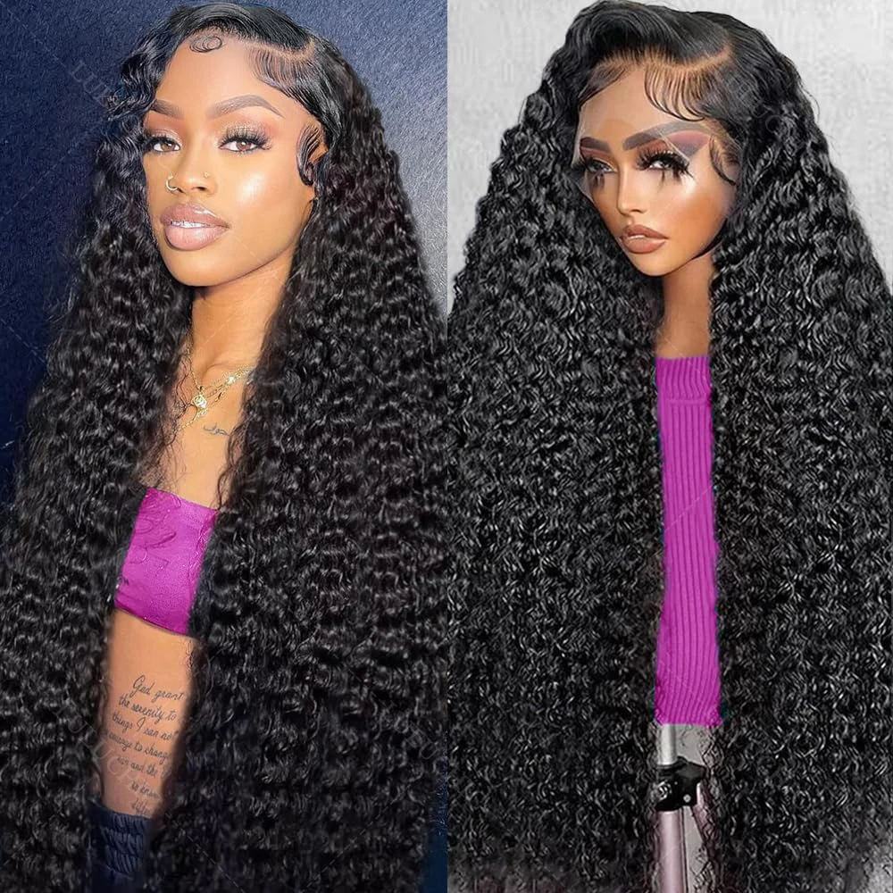 

200% Water Wave Lace Front Wig 5x5 Hd Lace Frontal Brazilian Glueless Kinky Curly Wig Human Hair 13x4 Deep Wave Wigs Human Hair