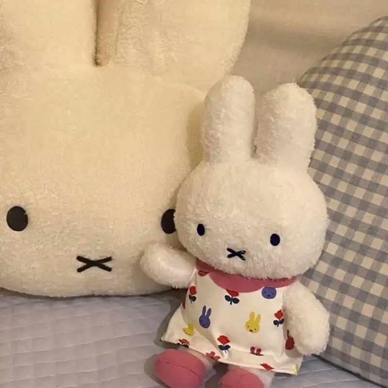 Cute Miffy Plush Toy Japanese Minimalist Cartoon Cotton Stuffed Doll Decoration Anime Plush Rabbit Creative Friend Birthday Gift