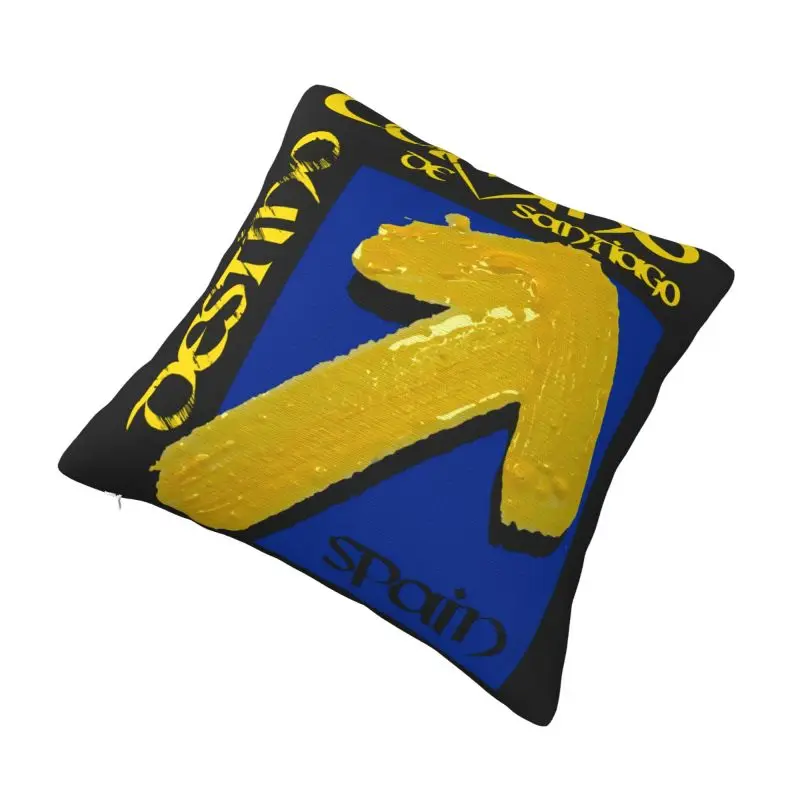 Custom Nordic Camino De Santiago Compostela Arrow Sofa Cushion Cover Velvet Pillow Case