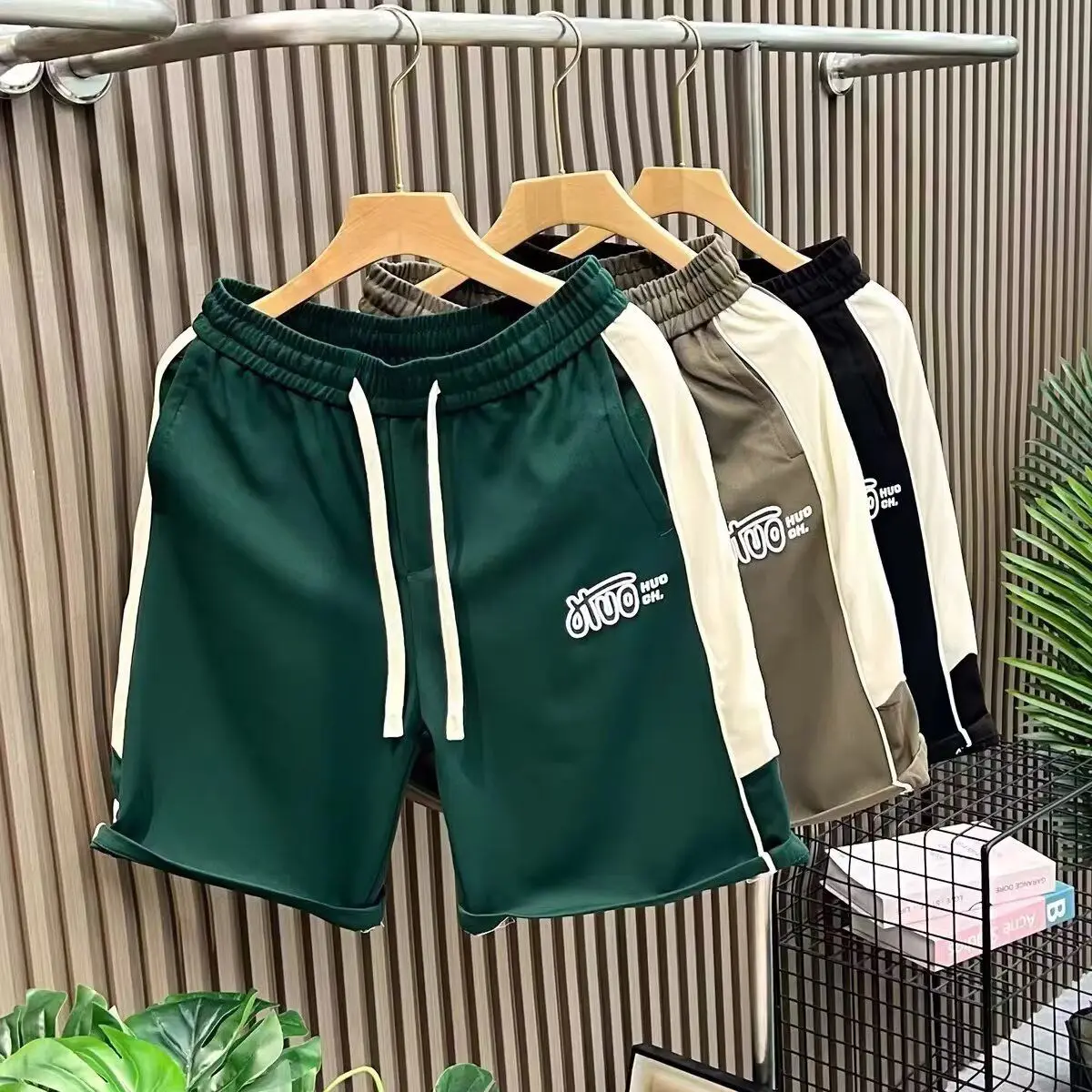 

Summer New American Sle Men's orts Thin Design Sensation Small ence Loose Large Size Sports Casual Five-Quarter Pants