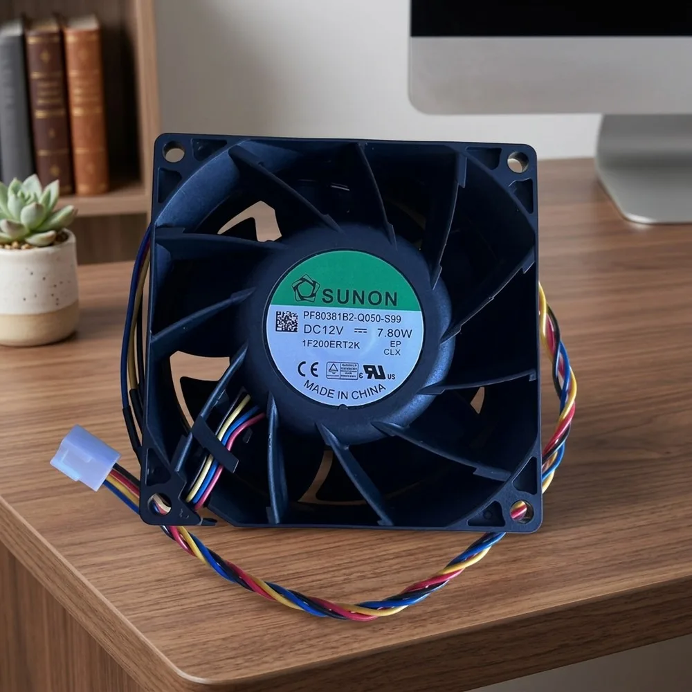 For SUNON PF80381B2-Q050-S99 DC12V 7.80W 8cm 4-wire PWM cooling fan 4pin