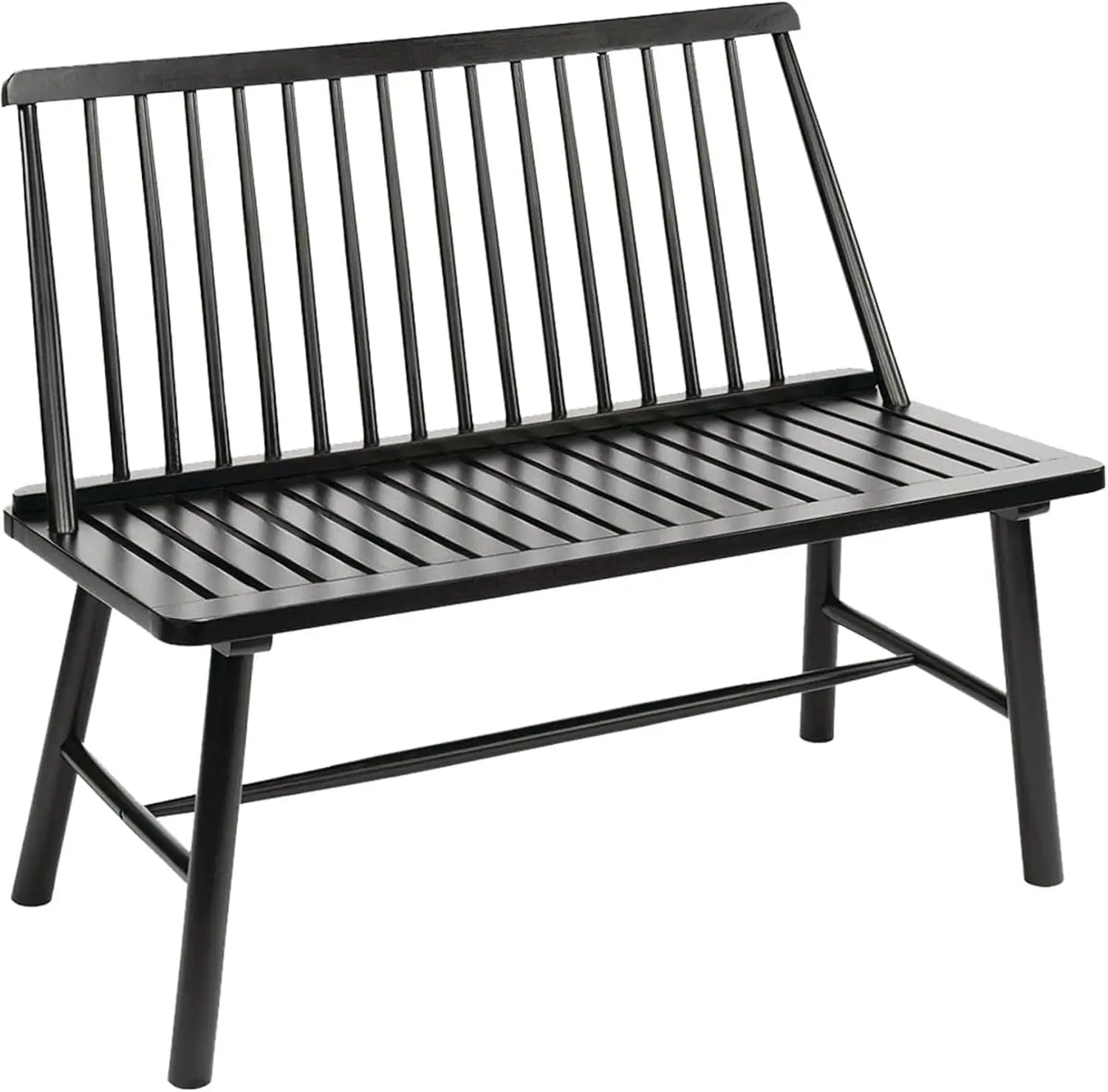 4 Feet Durable Classic Indonesian Hardwood Farmhouse Bench Accommodate Up To 2 People for Patio, Backyard, Garden and Porch