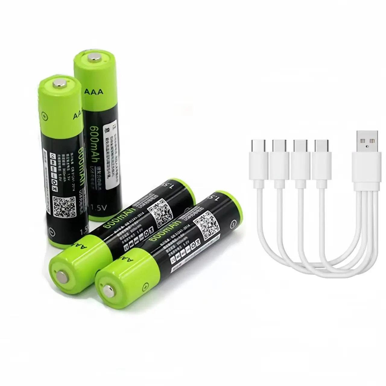 4 шт./лот ZNTER 1,5 В AAA аккумуляторная батарея 600 мАч 1100 МВтч USB перезаряжаемая литий-полимерная батарея 4 шт./лот ZNTER 1,5 В AAA аккумуляторная батарея 600 мАч 1100 МВтч USB перезаряжаемая литий-полимерная батарея