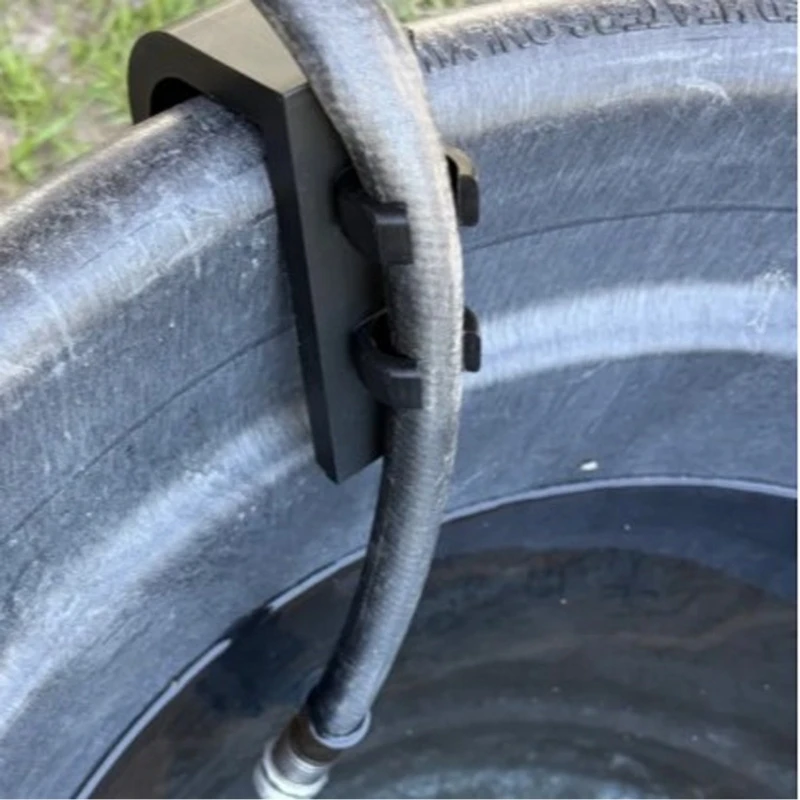 Kitchen Sink Hose Support Rack Black Guide Rest for Wash Area Use