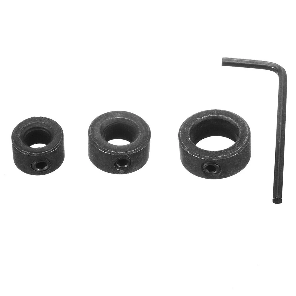 

Stop Collar Drill Stop Collar 3pcs 6 8 10mm Black Color HSS Material Locator Drill Bit Woodworking Drills Parts