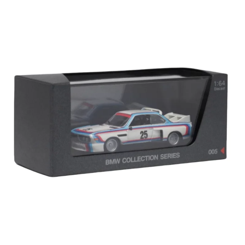 

2024 New Product 1:64 BMW 3.0 CSL original factory die-cast alloy car model Collection Ornament, adult decoration.
