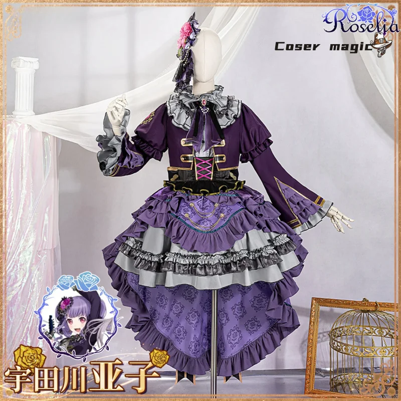 

Anime BanG Dream! Ako Udagawa Cosplay Costume Uniform Halloween Carnival Party Christmas Play Role Clothes Clothing