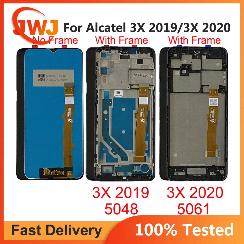 For Alcatel 3X 2020 LCD 5061K 5061U 5061 LCD Screen Touch Display Assembly For Alcatel 3X 2019 5048 5048Y 5048A 5048I 5048U LCD