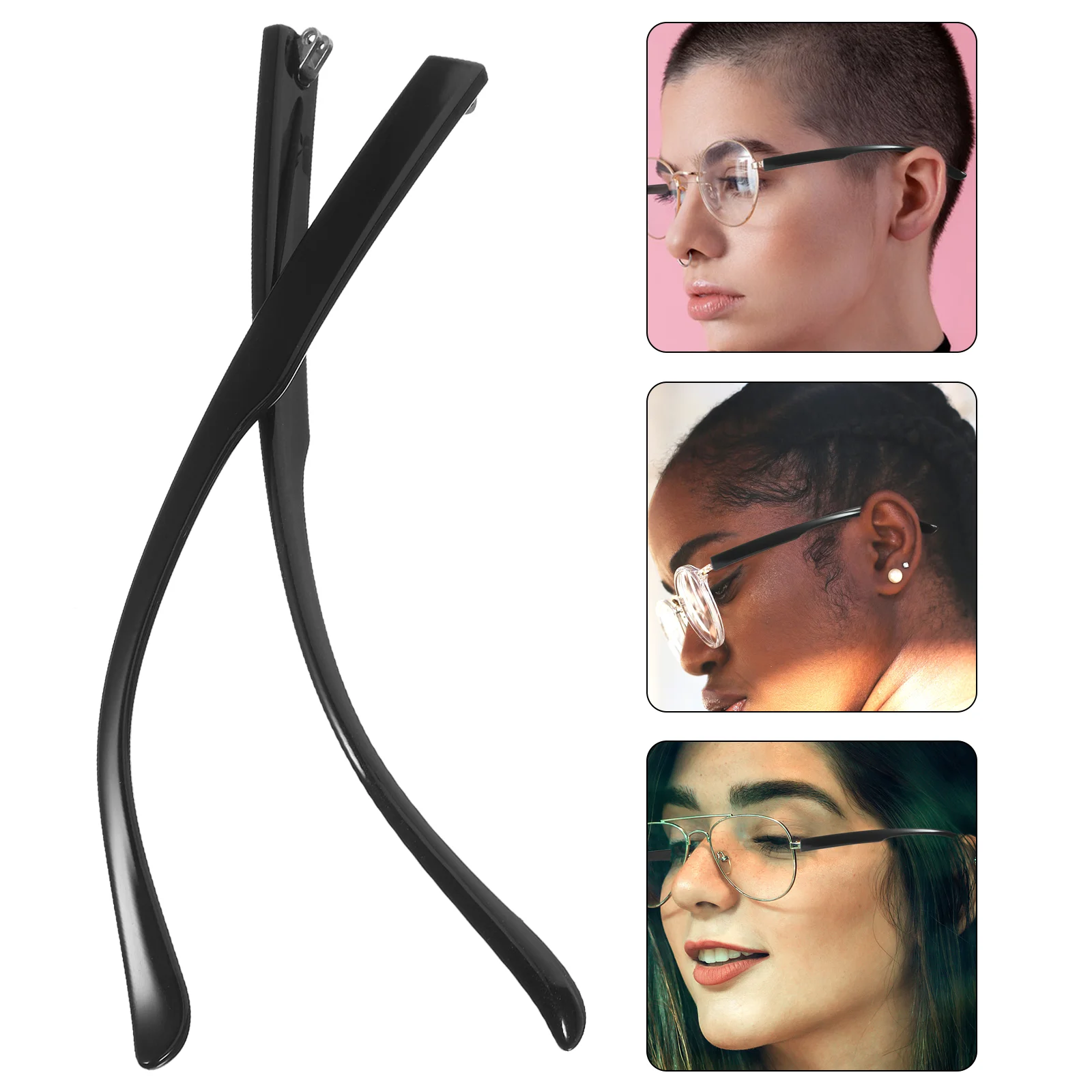 1 Pair Metal Eyeglasses Temple Arm Eyeglasses Replacement Metal Leg Eyewear Accessories Spectacle Frame Repair Tool Durable