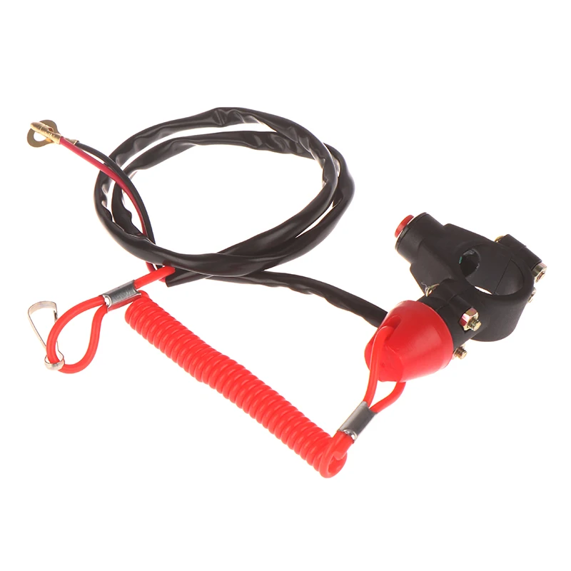 1PC ATV Motorcycle Boat Tether Lanyard Emergency Kill Stop Engine Switch Push Button For Pocket Mini Dirt Bike ATV Quad 