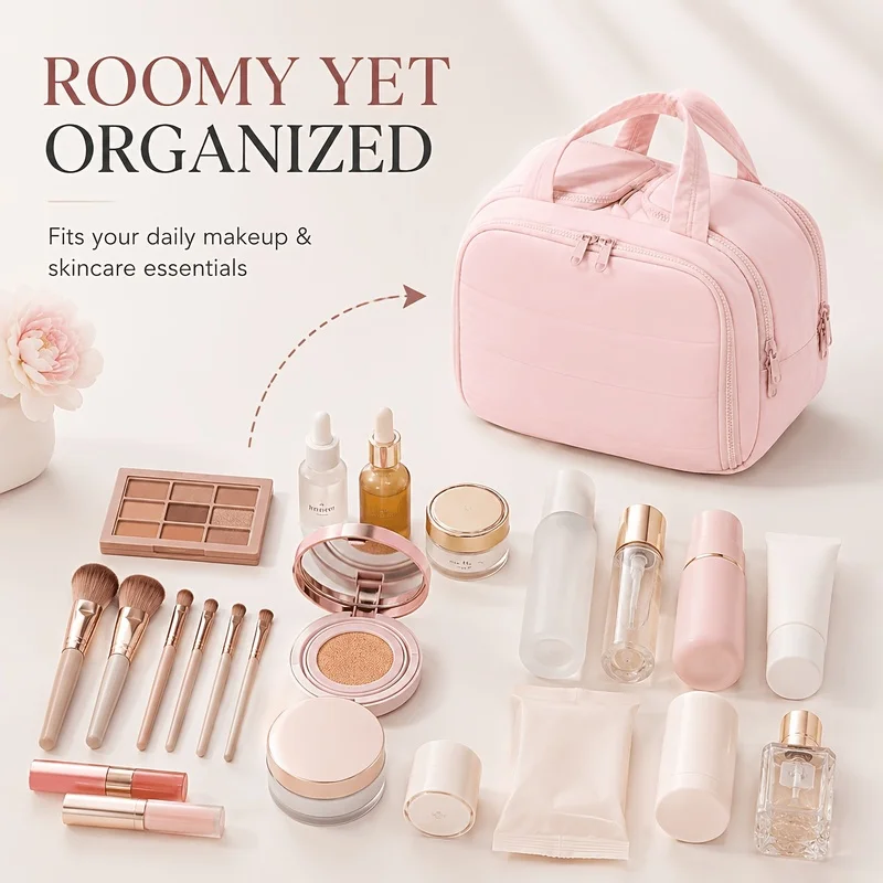 Tas Makeup Perjalanan Kapasita - Travel Accessories Organizer Bag ulasan dan harga