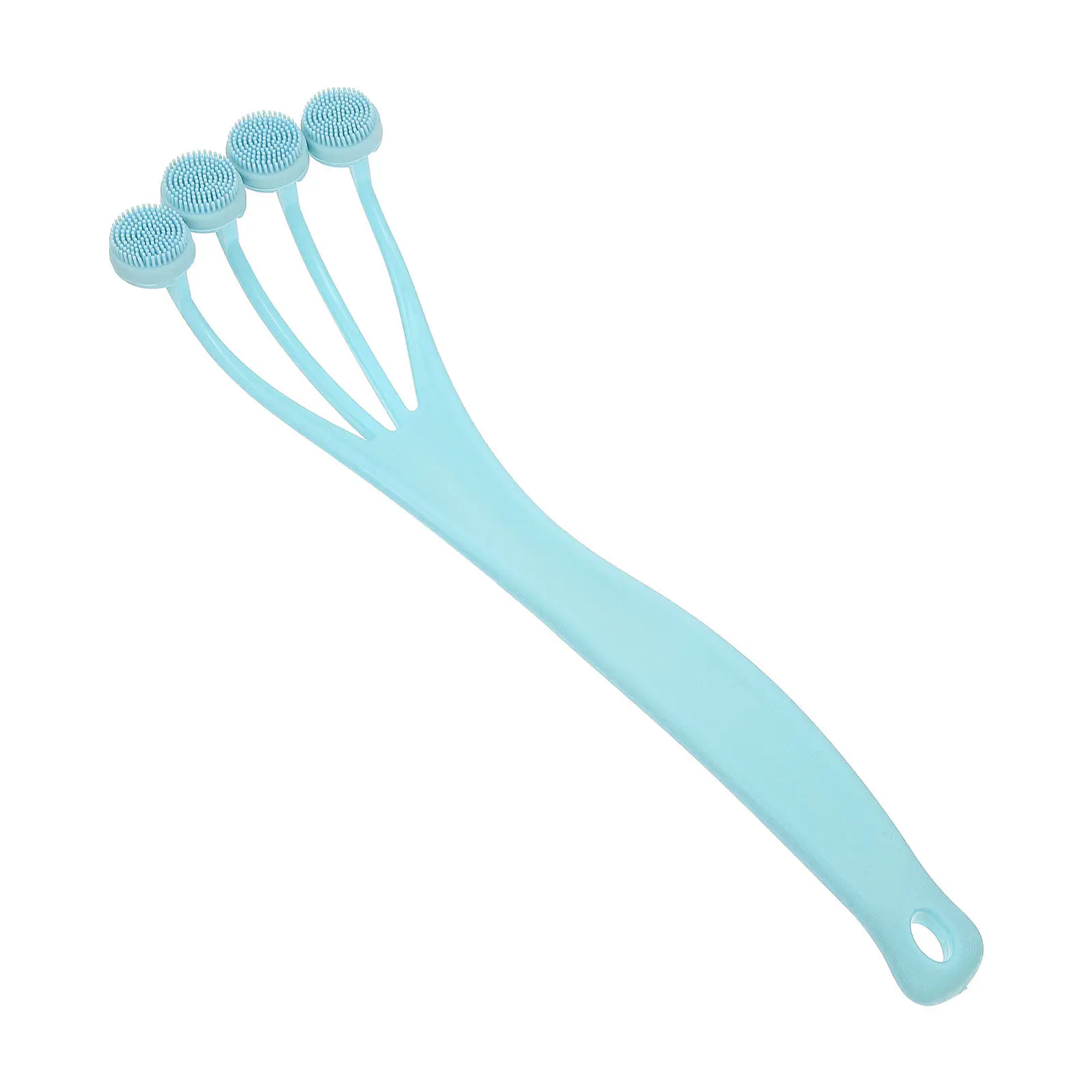 

Long Handle Shower Brush for Body Exfoliation Firm Grip Bath Scrubber for Back Foot Massage Portable Bathroom Cleaning Tool