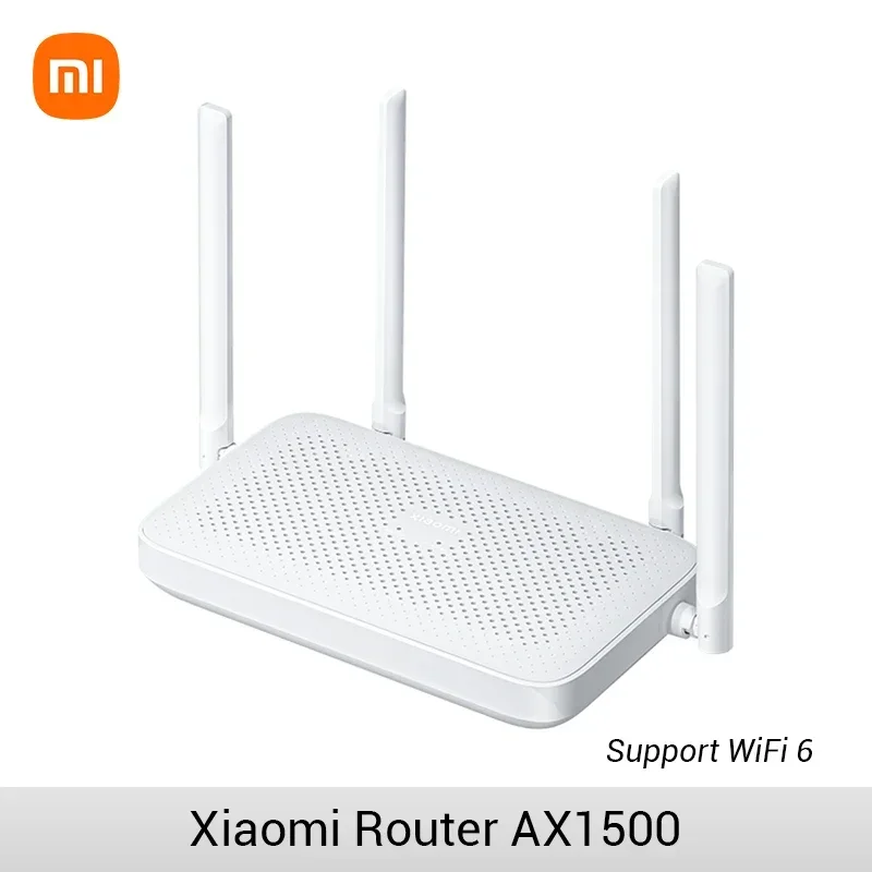 Xiaomi Router AX1500 2.4G/5.0GHz WiFi 6 Dual Band Mesh WiFi 6 Repeater Children Online Protection APP Control