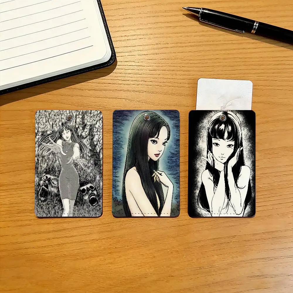 

Funny T-Tomie Kawakami Card Holder Suitable For Bank Card,Subway, Bus Card ,Access Card Protective Case With Keychain