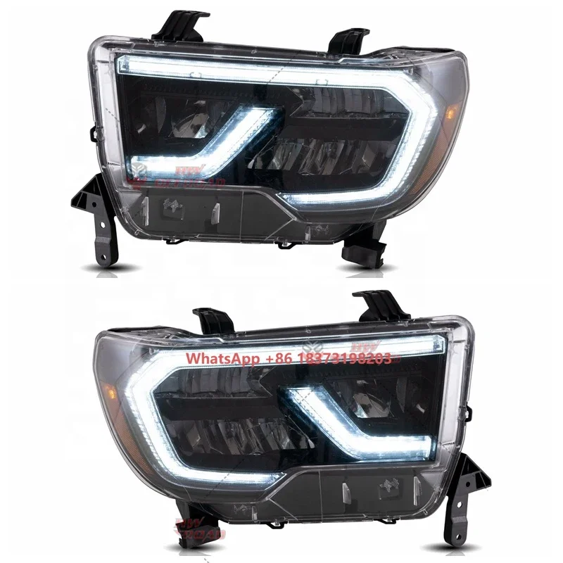 

Светодиодные фары головного света для Tundra 2007-2013/SEQUOIA 2008-2017, дневные ходовые огни, передние фары, фонари для вождения