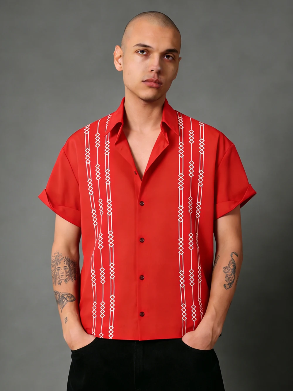 Men's Colorful Pattern High-Definition Printed Shirt Fashion Hipster Short-Sleeve Designer Shirt Hawaiian Men's Clothing for You