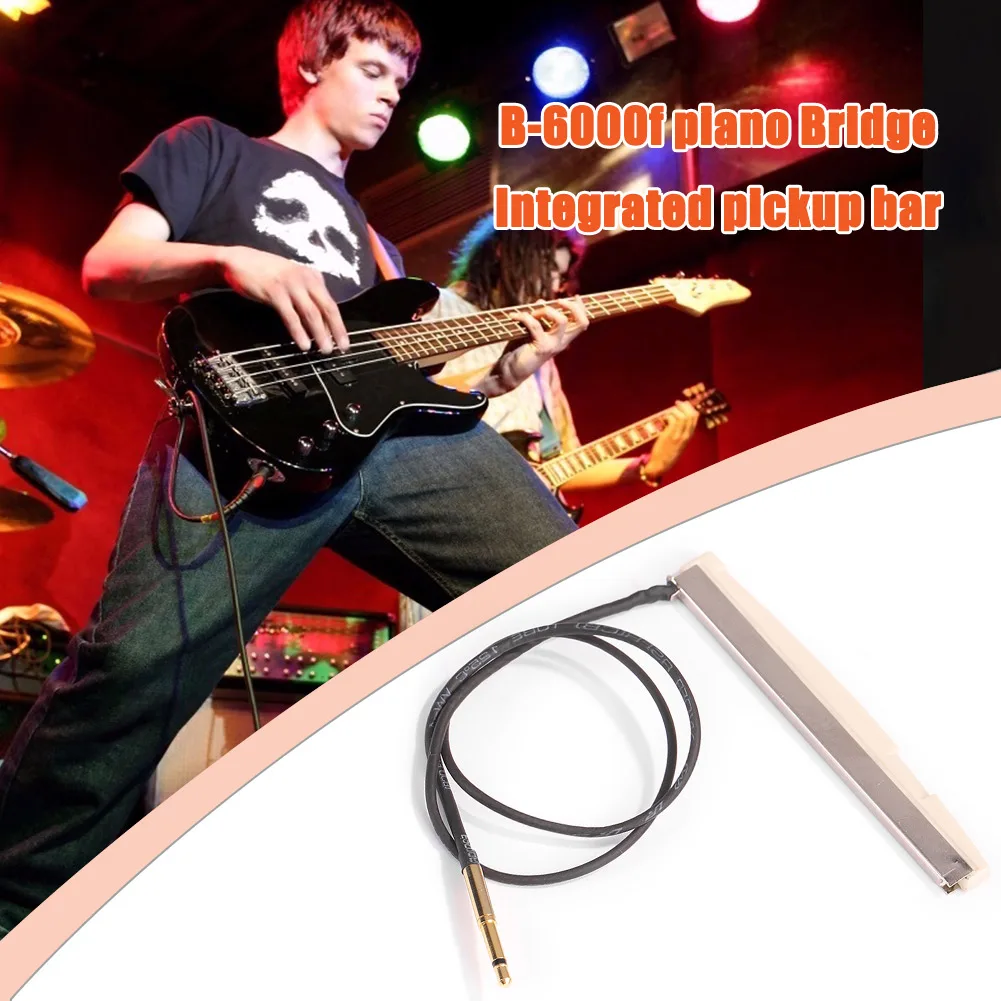 Guitar Piezo Pickup Bar Under Bridge Transducer Guitar Integrated Pick-Up Sticks