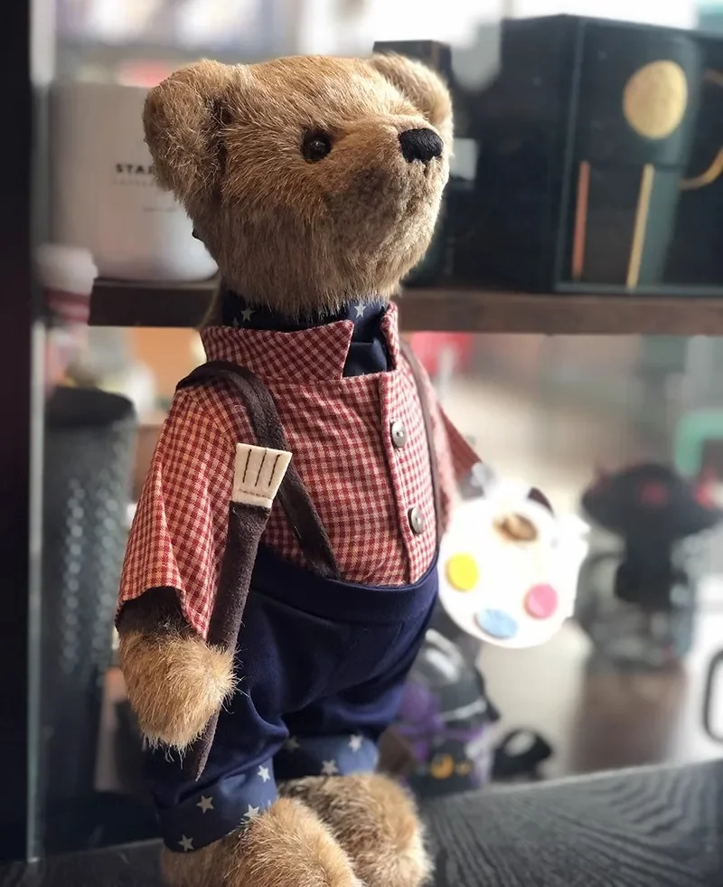 nieuwe kunstenaar teddybeer knuffels gezamenlijke beer knuffel knuffel knuffels voor vriend kerstverjaardagscadeautjes