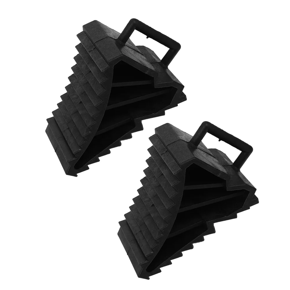 2 Pcs Tire Slipper Car Wheel Chocks Truck Anti-Slip Blocks Accessories Pad Auto Tyre Skid Stopper