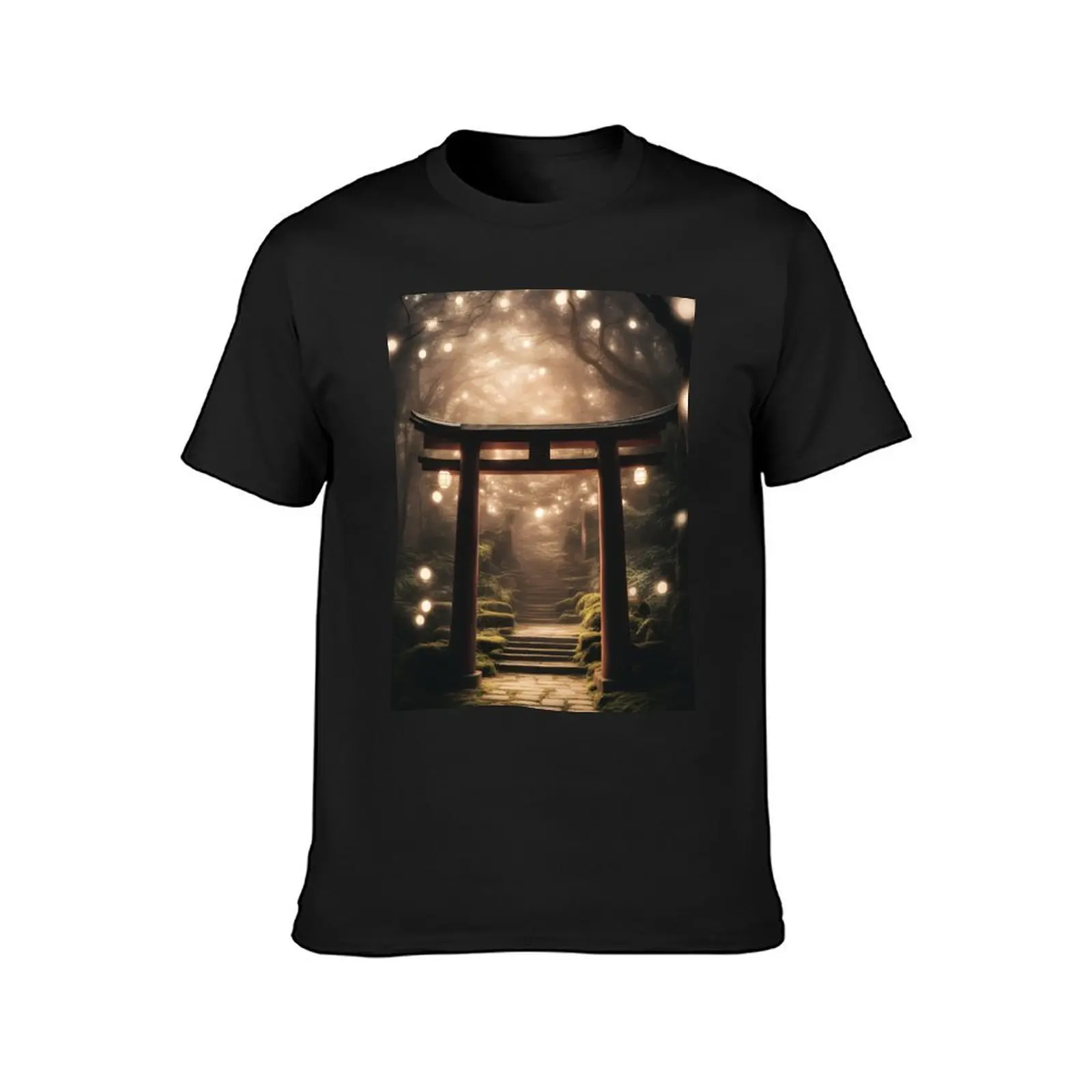 A Magical Night Under Torii T-Shirt new edition aesthetic clothes mens clothes