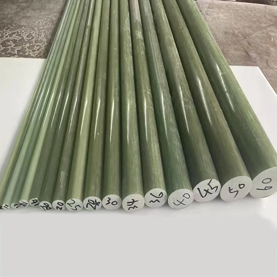 6/8/10/20/25/30/40/45mm Imported FR4 Insulating Rod Length 50cm G10 Epoxy Rod Light Green  Glass Fiber Rod Epoxy Resin Rod