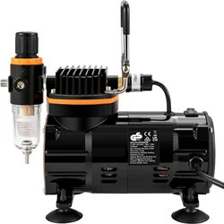 SucceBuy Professional Dual-Action Airbrush Kit 120W Electric Spray Gun Air Brush Painting Art Nail Tattoo Makeup Model Sprayer