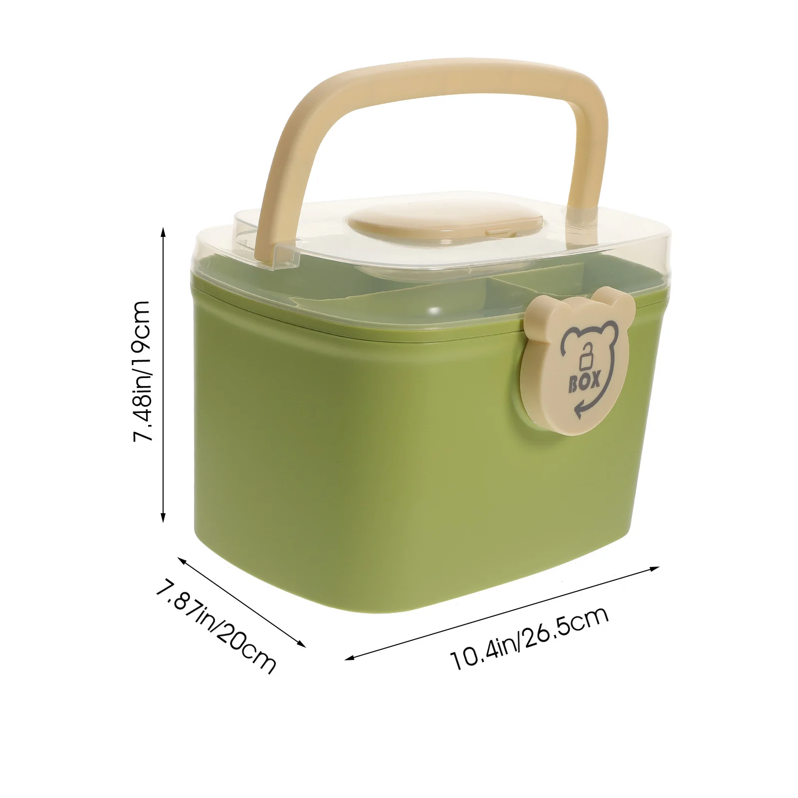 حقيبة الإسعافات الأولية ذات سعة كبيرة، منظم الأدوية المحمول، صندوق تخزين طبي، تصميم قفل متين للسفر في المكتب المنزلي #3