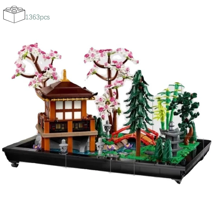 

Creative Icons Japanese Zen Tranquil Garden Building Blocks Bricks Compatible 10315 Christmas Toys Kids Adult Gift Home Decor