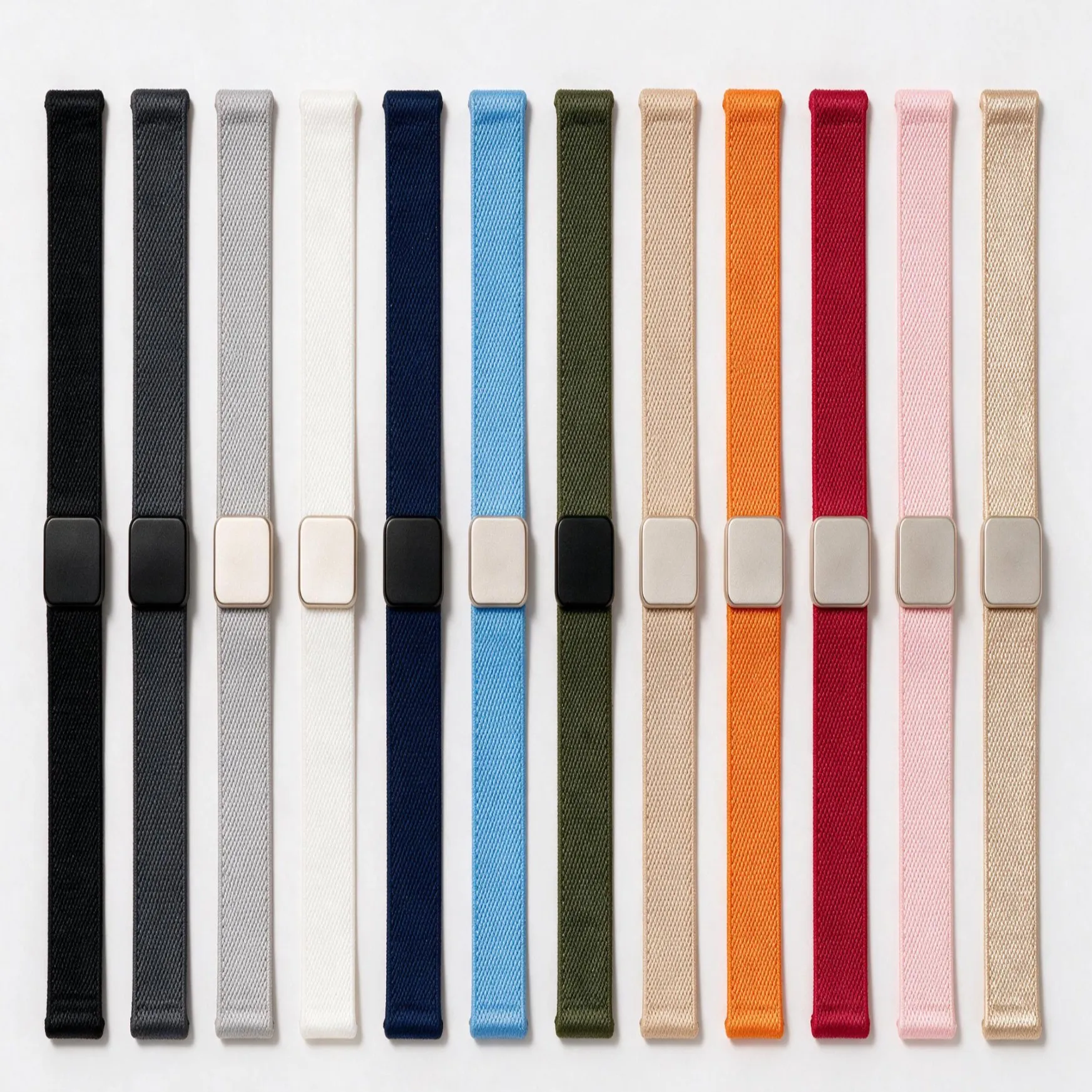 ﻿Nylon Braided Elastic Strap for Google Fitbit Air Watch Accessories Sport Replacement Bracelet Correa Fitbit Air Magnetic Band