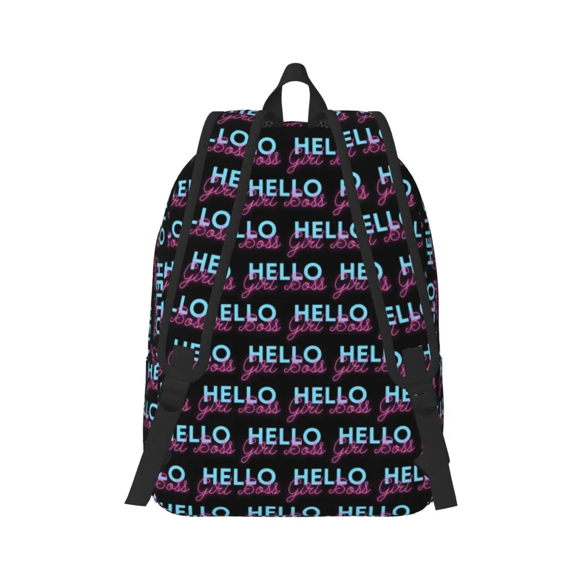 Hello Girl Boss Backpack Daypack Large Capacity Kids BookBag School Bag Shoulder Bags for Men Women