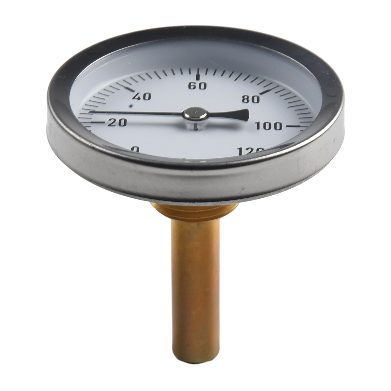 Metal Thermometer Hot Water Pipe Thermometer 0-120°C Heating 63mm Dial Temp Metal Oven Grill Thermometers