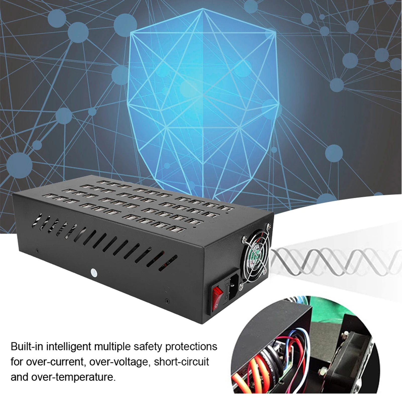 

High Power Quick 80 Ports USB Hub Charging Station for Mobile Phone/Tablet High Speed Hub Hub Charging Station Power Hub