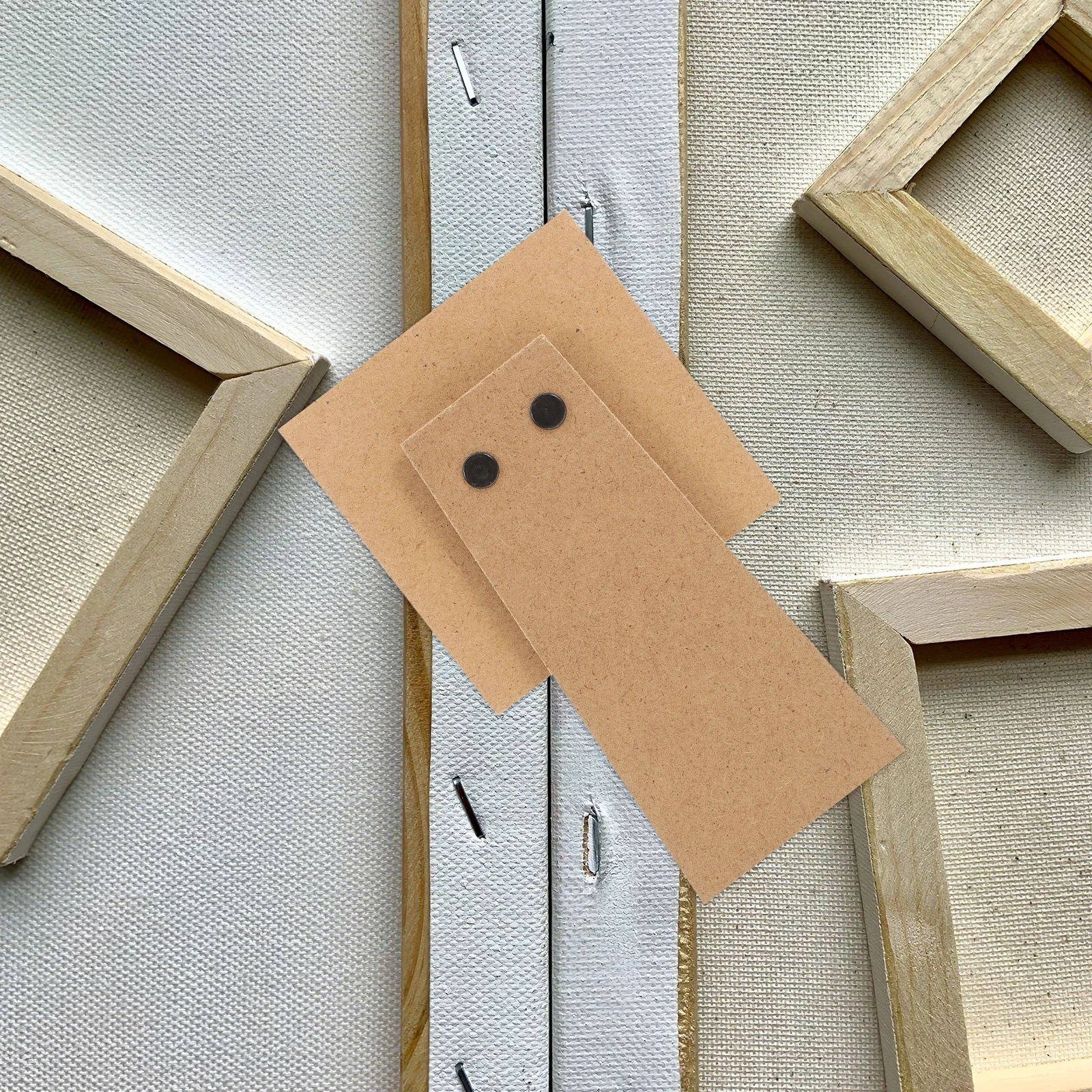 

2pcs Easel Backing Board Self Adhesive Foldable Stand for Picture Frame Photo Canvas Display Stable Storage