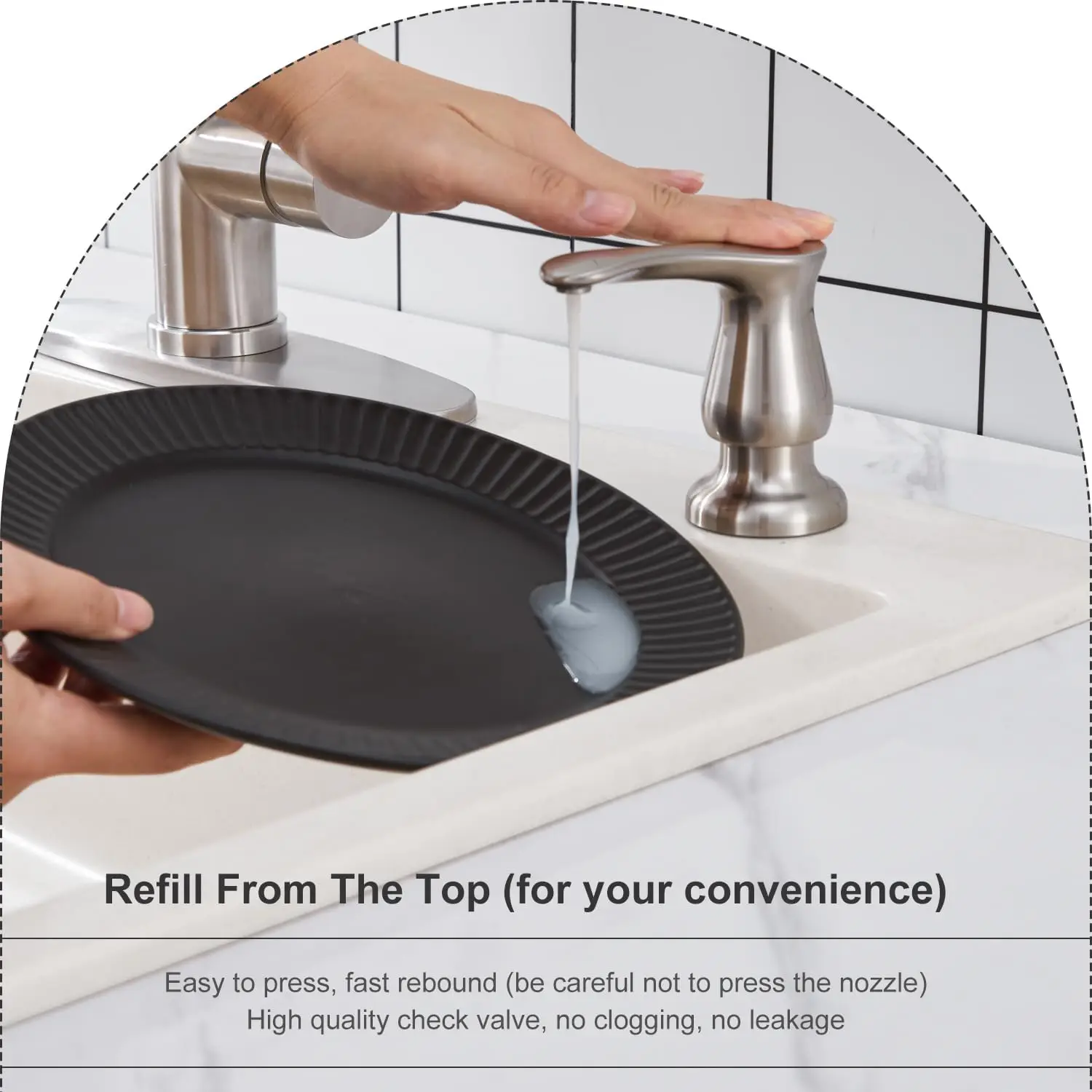 Imagem -03 - Cozinha Sink Soap Dispenser Kit 17 oz pp Garrafa e 47 Tubo de Extensão