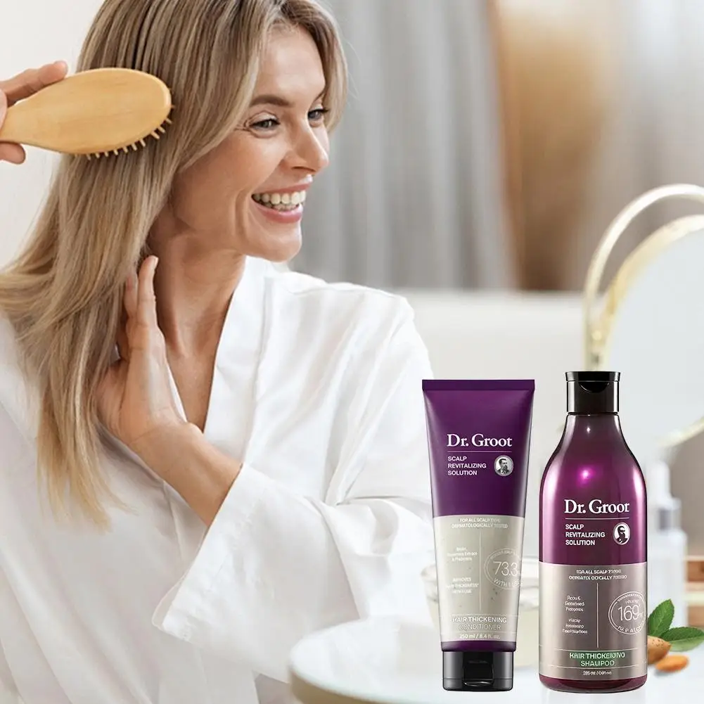 Dr. Groot Revitalisierende Lösung - Reinigendes Shampoo, Haarverdichtender Conditioner, Kopfhautpflege-Essenzöl, Tiefenwirksame Feuchtigkeitspflege – Detail 6