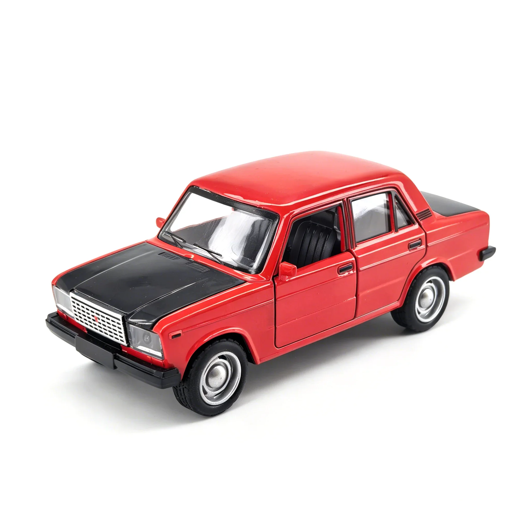 Trendy simulation racing car figurine, children’s alloy spring-powered inertia gliding toy car.