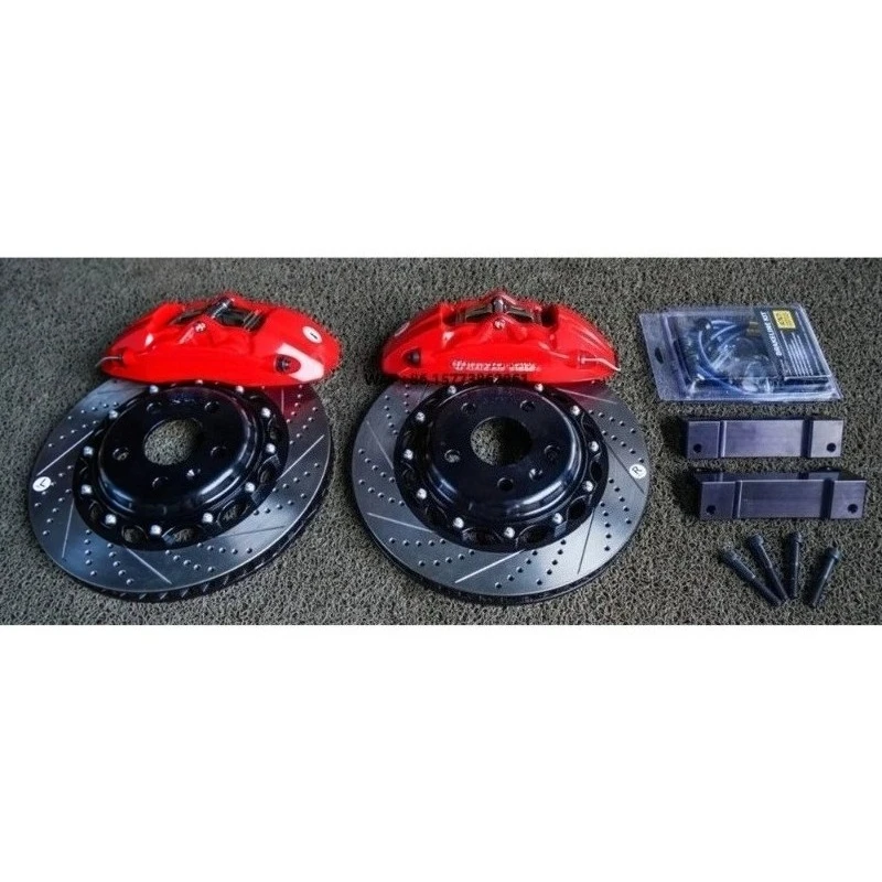 Front 18Inch Wheel 355x28mm Disc Rotor 4 Piston Brake Caliper Kit BIG BRAKE KIT for  A3 A4 A5 A6 A7 A8 2003-2021