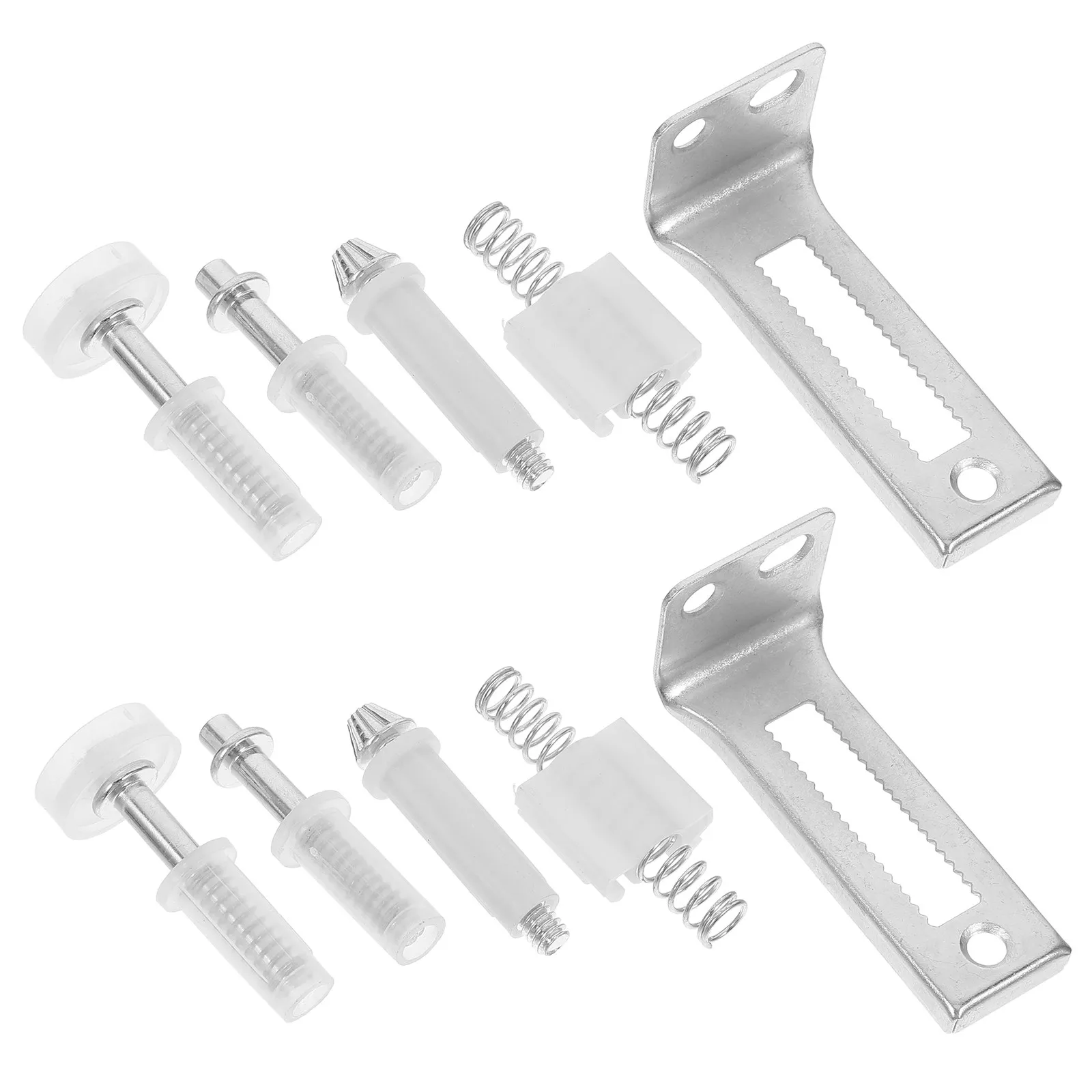 1Set Heavy Duty Bifold Door Hardware Kit Stainless Steel Plastic Pivot System for Closet Office Commercial Sliding Accordion