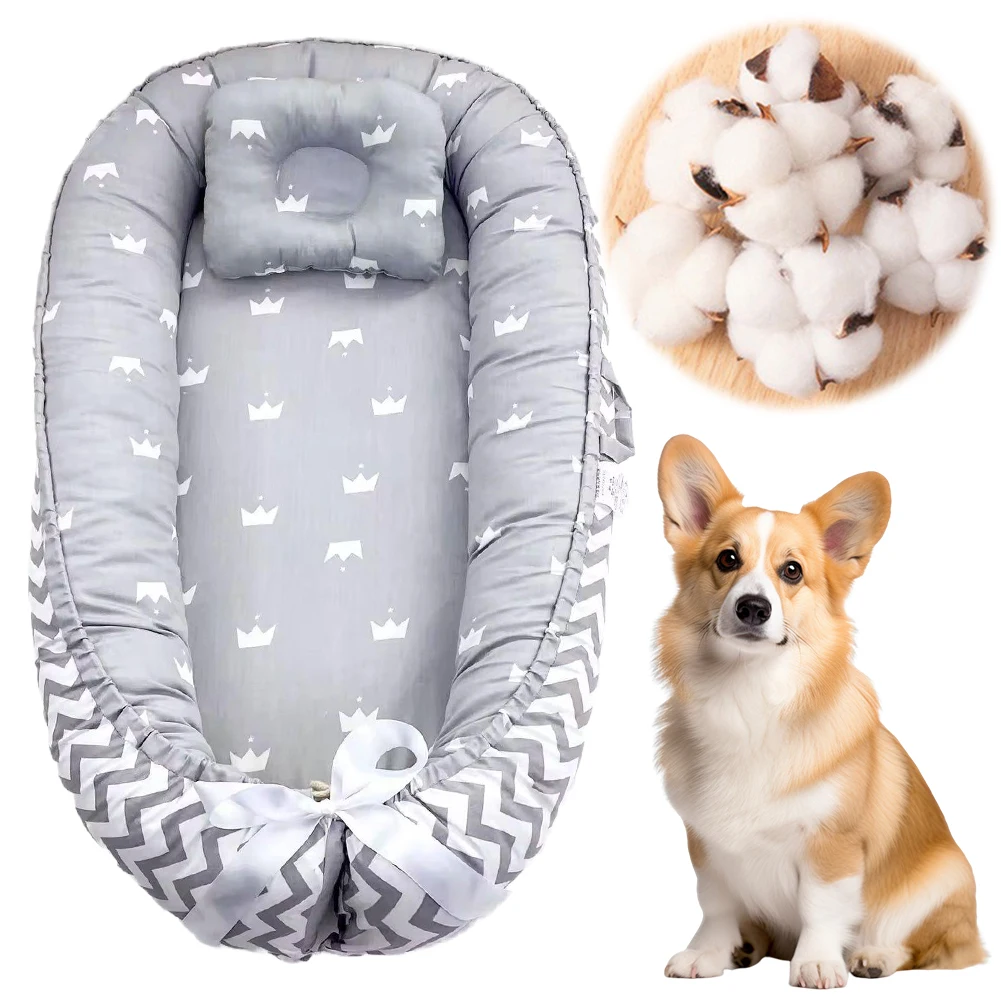 

Cat Dog Mat with Pillow Thickening Dog Sofa Bed Removable Comfortable Soft Cloth Dog Kennel Pet Sleeping Bed Sofa