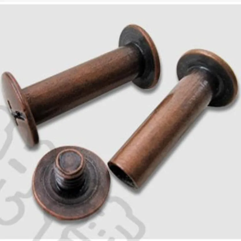 10/20 Sets Metall-Chicago-Schrauben, Durchmesser 5mm, Länge 4mm bis 60mm, Nägel, Nieten, Drucknieten für Fotoalben, Buchbindern, Buchschrauben – Detail 7