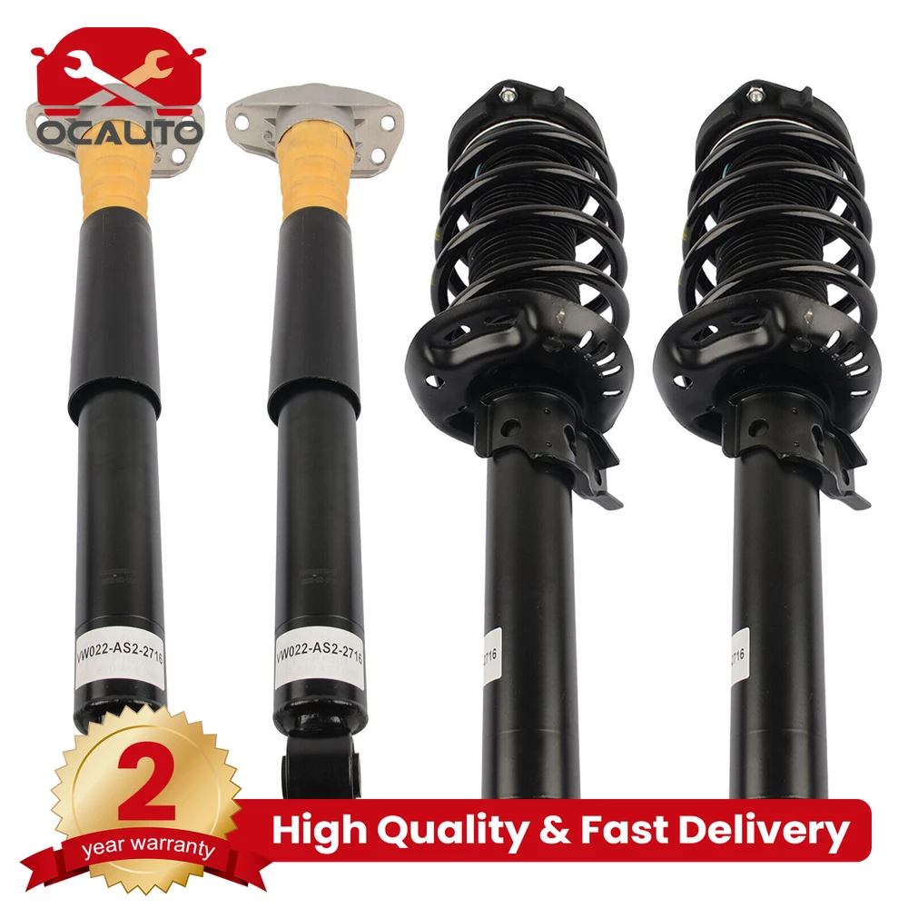 4pcs Front Rear Shock Absorber Struts Air Suspension Assy MagneRide Steering For Audi TT TTS TTRS Quattro FWD 8J0513025A