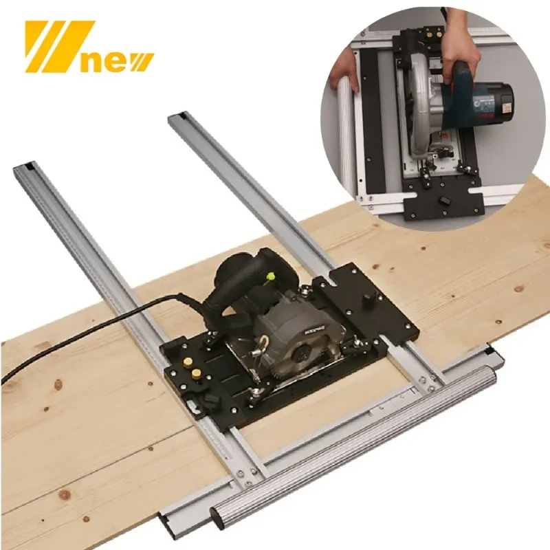 Electric Circular Saw Cutting Guide Rail Masonry Saw Machine Panel Cutter for 4-7in, Precise Cutting Base for BOSCH,Makita,AOBEN